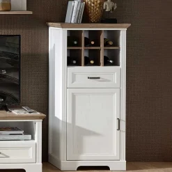 Wohnen Skandinavische Möbel|Wohnzimmerschränke*Landhaus TV Wohnmöbel Kombi - Sinolita (dreiteilig)