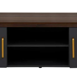 Wohnen Landhaus TV-Board in Dunkelgrau - Mivaldana