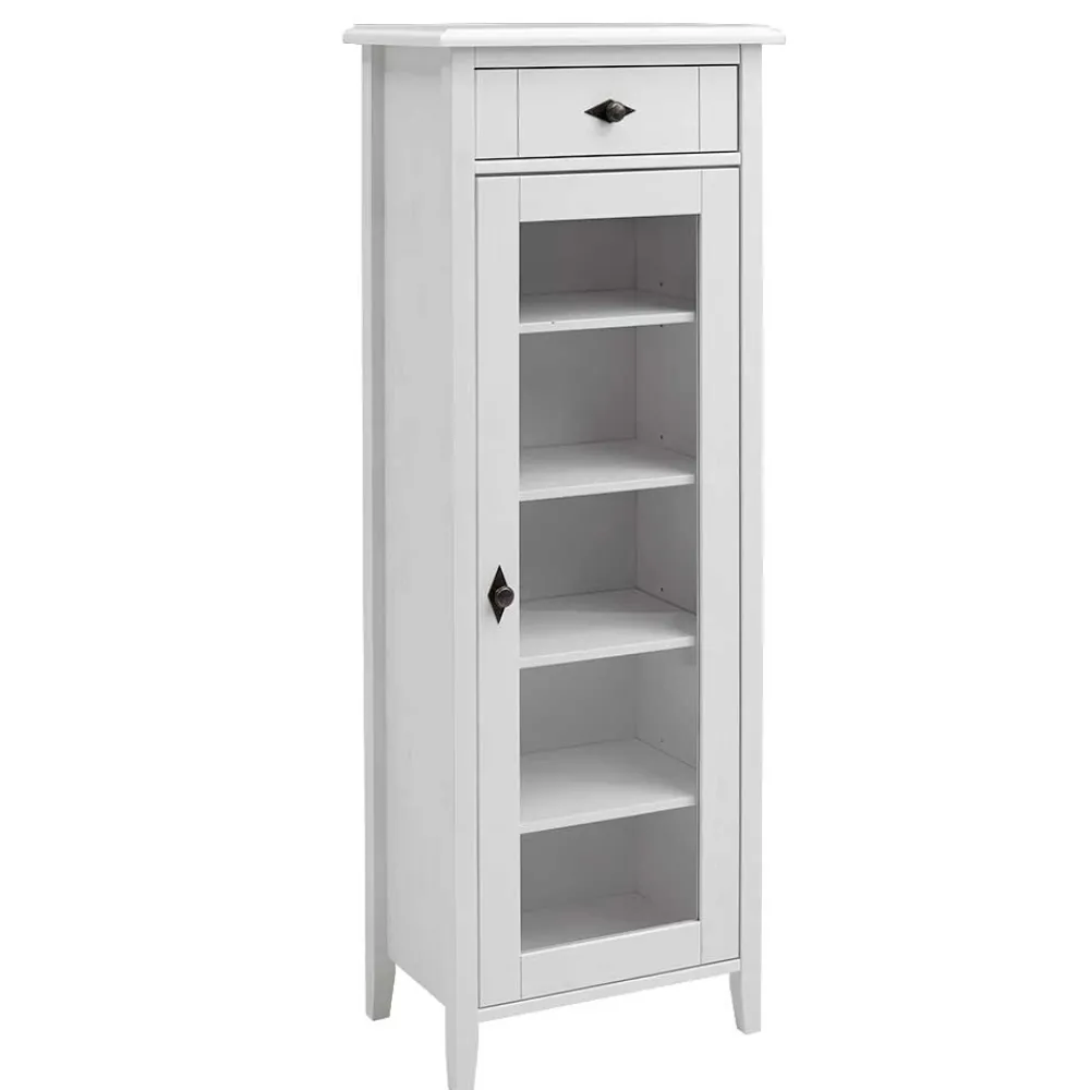 Wohnen Landhaus Vitrine fürs Badezimmer in Weiß - Satumare