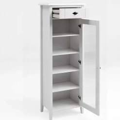 Wohnen Landhaus Vitrine fürs Badezimmer in Weiß - Satumare