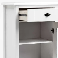 Wohnen Landhaus Vitrine fürs Badezimmer in Weiß - Satumare