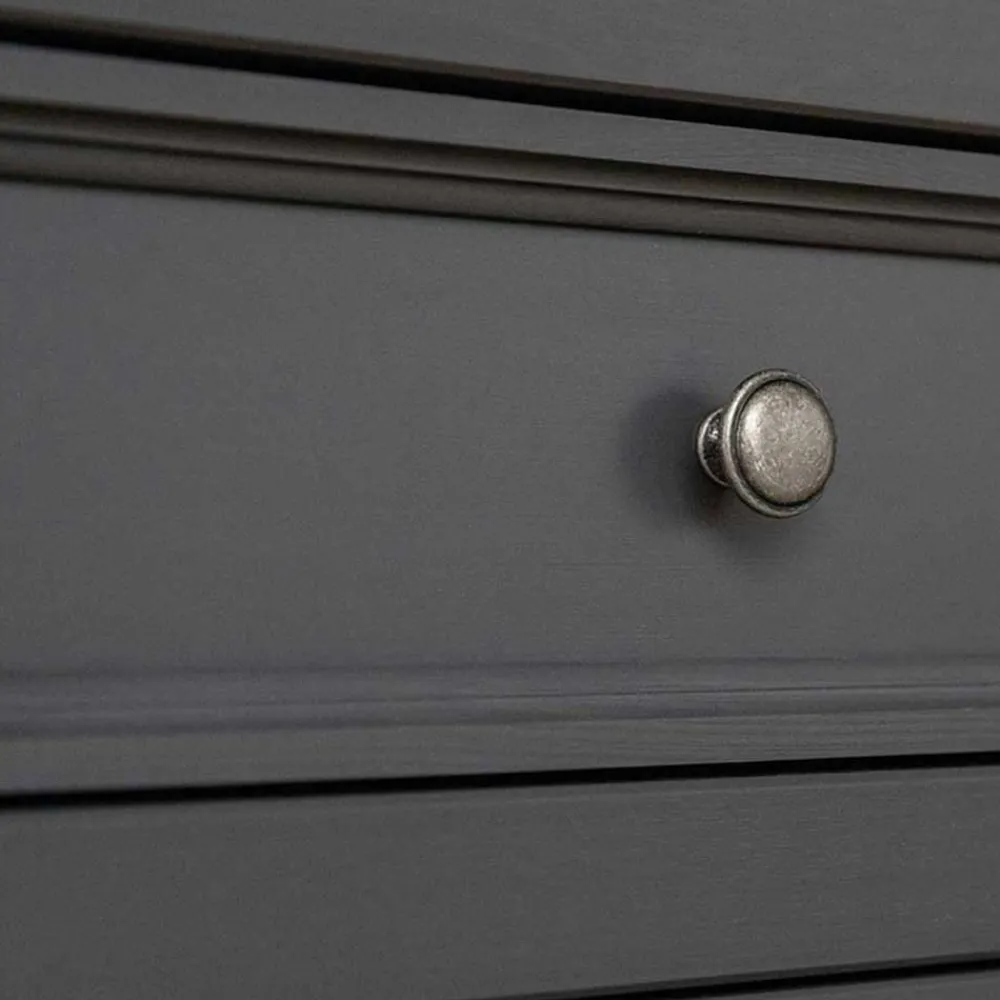 Wohnen Vitrinen|Wohnzimmer-Vitrinen*Landhaus Vitrine in Grau und Eiche - Witenga