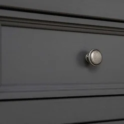 Wohnen Vitrinen|Wohnzimmer-Vitrinen*Landhaus Vitrinenschrank in Grau und Eiche - Witenga