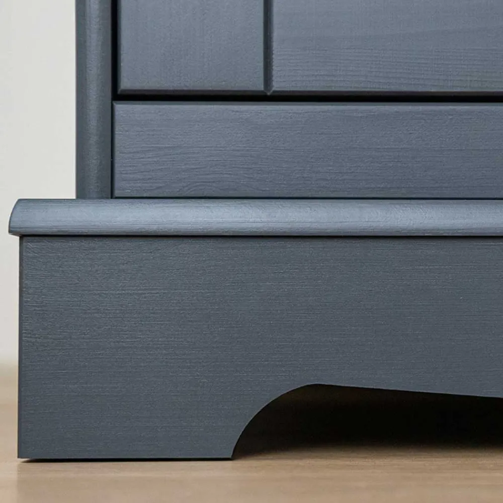 Wohnen Vitrinen|Wohnzimmer-Vitrinen*Landhaus Vitrinenschrank in Grau und Eiche - Witenga