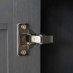 Wohnen Vitrinen|Wohnzimmer-Vitrinen*Landhaus Vitrinenschrank in Grau und Eiche - Witenga