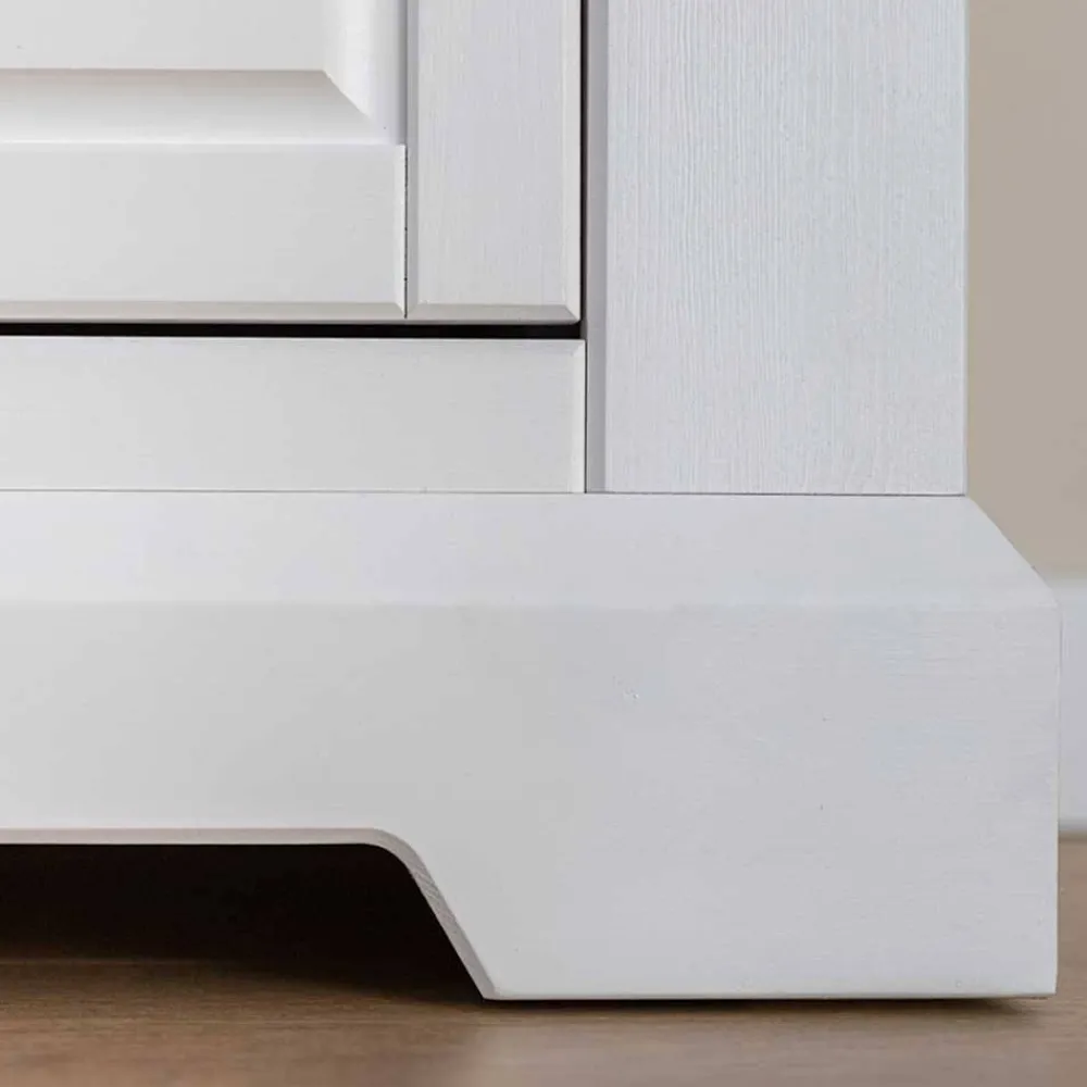 Wohnen Landhaus Vitrinenschrank aus Kiefer zweifarbig - Zalya