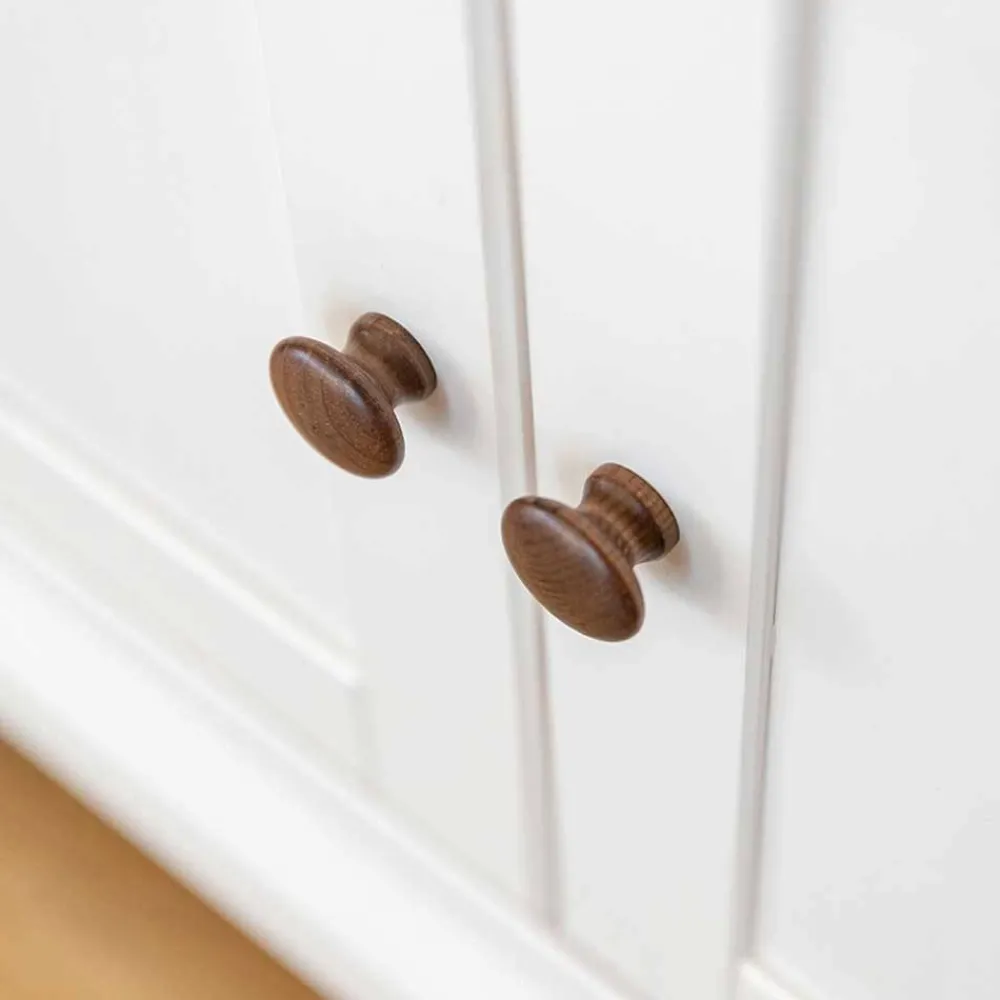 Wohnen Landhaus Vitrinenschrank aus Kiefer zweifarbig - Zalya