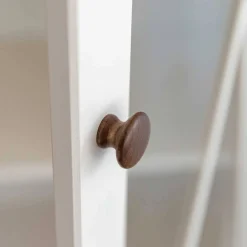 Wohnen Landhaus Vitrinenschrank aus Kiefer zweifarbig - Zalya