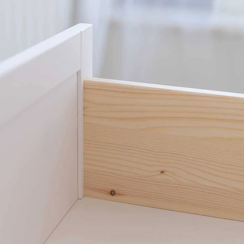 Wohnen Landhaus Vitrinenschrank aus Kiefer zweifarbig - Zalya