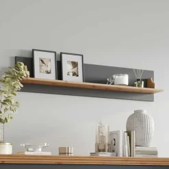 Wohnen Landhaus Wandboard in Grau und Kiefer - Eromsia (2er Set)