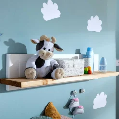 Kinder Wohnen Landhaus Wandboard in Weiß & Eichefarben - Envicron