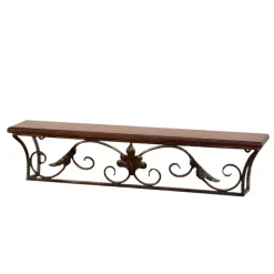 Wohnen Landhaus Wandkonsole Juliama mit Metall Verzierung