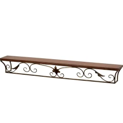 Wohnen Landhaus Wandkonsole Juliama mit Metall Verzierung