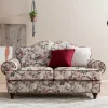 Wohnen Vintage Möbel*Landhaus Zweisitzer Couch mit Blumen - Baonga
