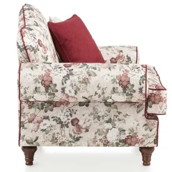 Wohnen Vintage Möbel*Landhaus Zweisitzer Couch mit Blumen - Baonga