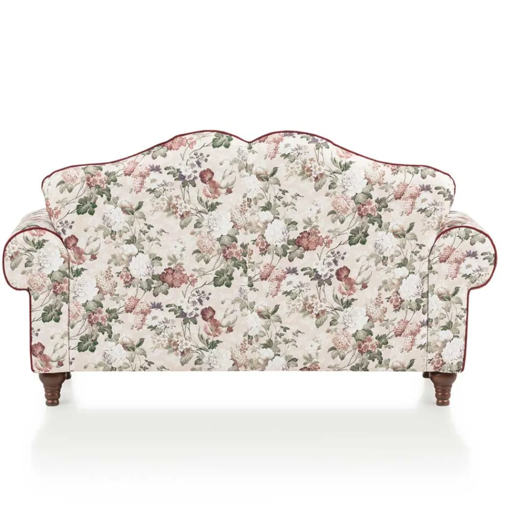 Wohnen Vintage Möbel*Landhaus Zweisitzer Couch mit Blumen - Baonga