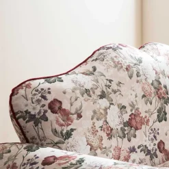 Wohnen Vintage Möbel*Landhaus Zweisitzer Couch mit Blumen - Baonga
