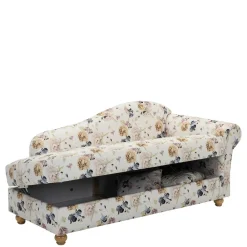 Wohnen Sofas|Sofa*Landhaus-Recamiere mit Blumen Muster - Vergil