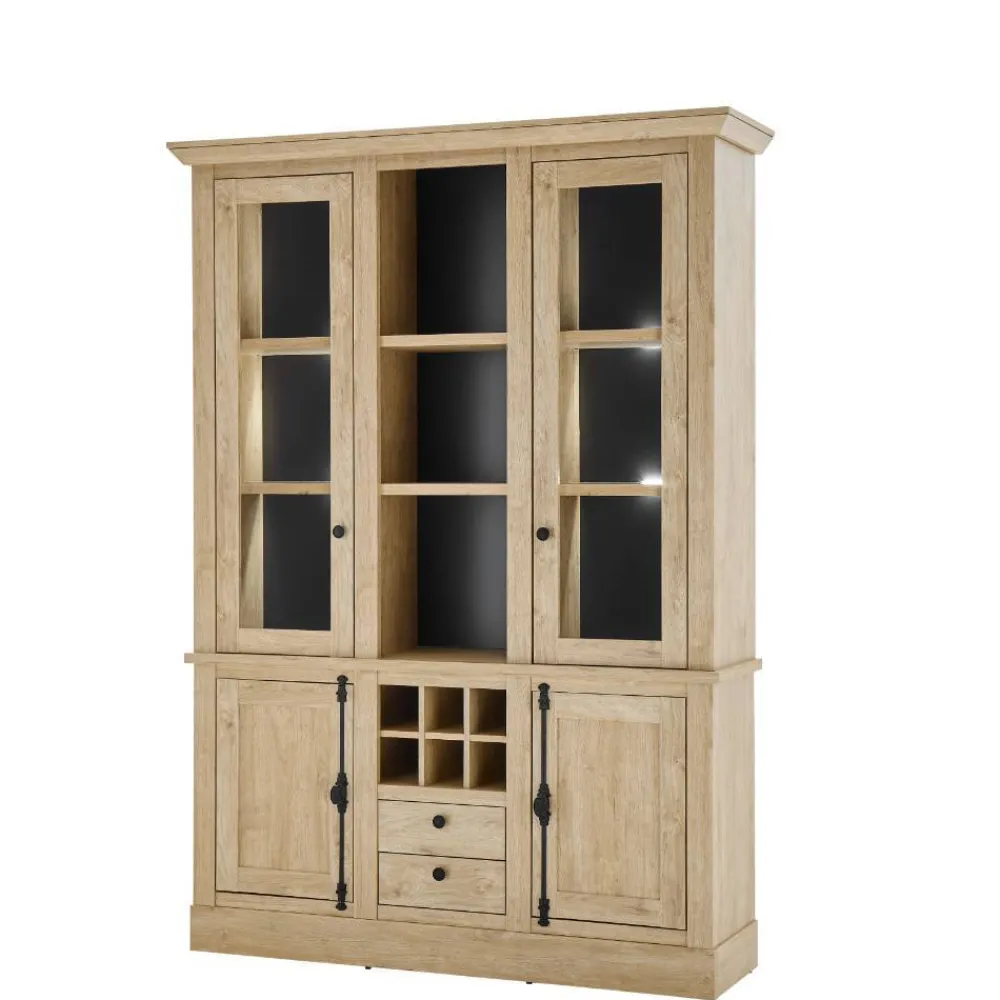 Wohnen Landhaus-Schrank in Eiche Gold - Hengas