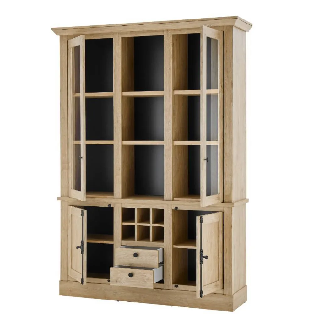 Wohnen Landhaus-Schrank in Eiche Gold - Hengas