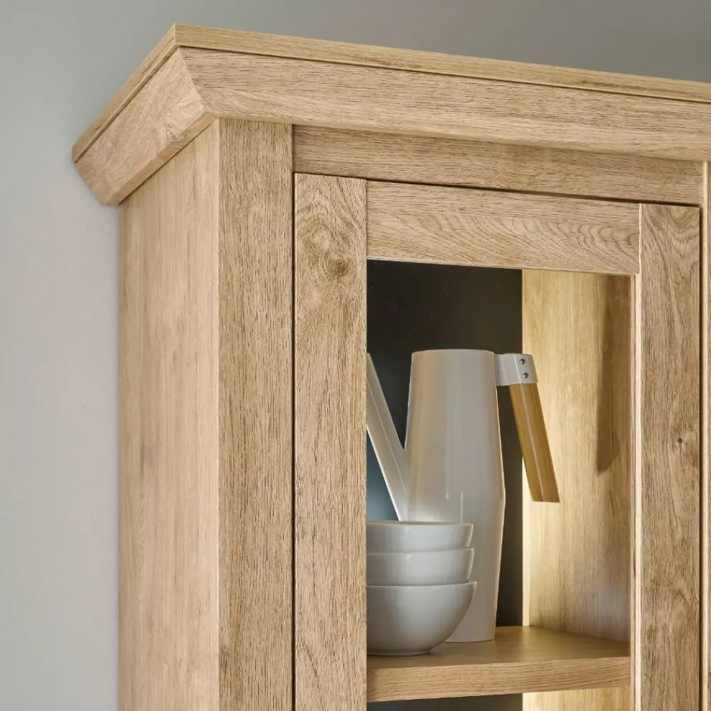 Wohnen Landhaus-Schrank in Eiche Gold - Hengas