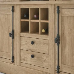 Wohnen Landhaus-Schrank in Eiche Gold - Hengas