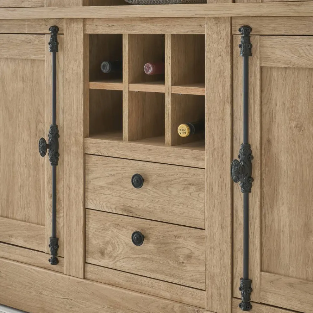 Wohnen Landhaus-Schrank in Eiche Gold - Hengas