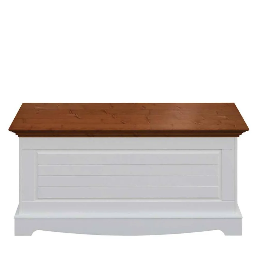 Wohnen Braune Möbel|Holztruhen*Landhaustruhe mit flachem Deckel - Manipur