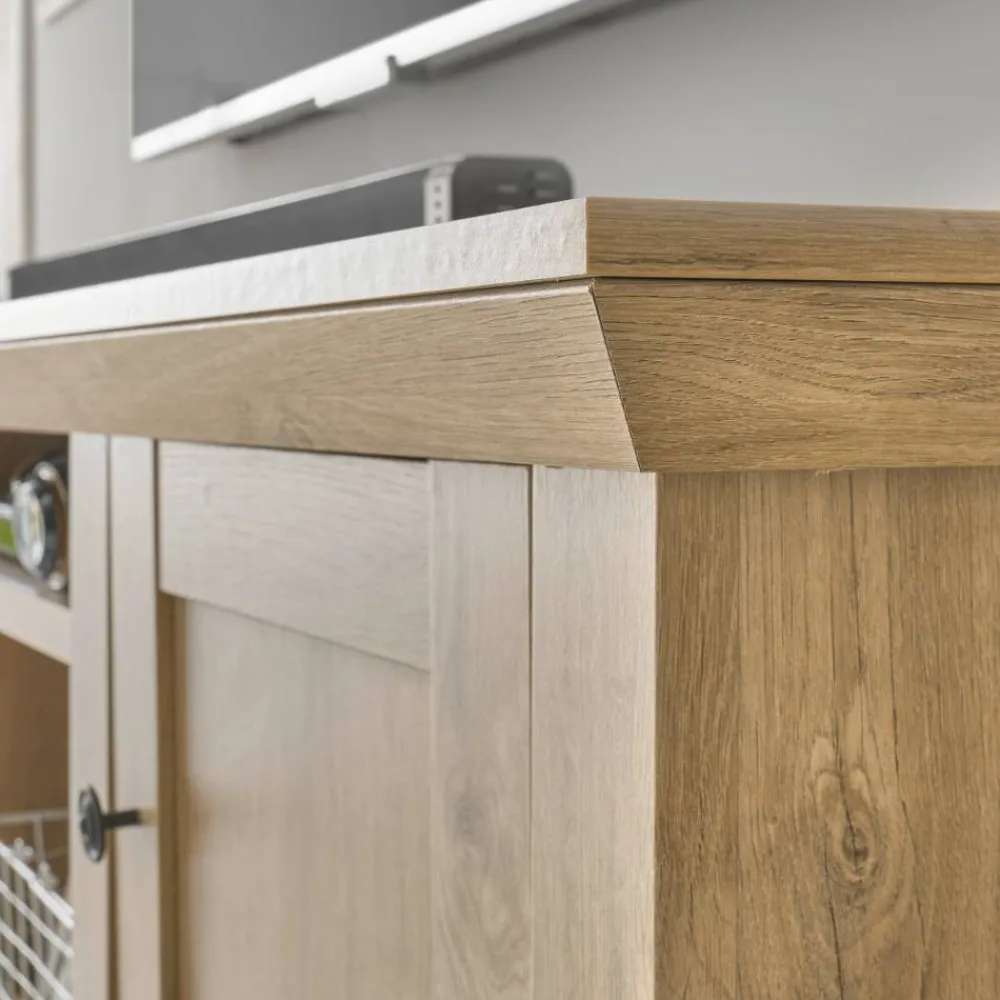 Wohnen Tv & Hifi-Möbel|Tv & Hifi-Möbel*Landhaus-TV-Lowboard in Eiche Gold - Hengas