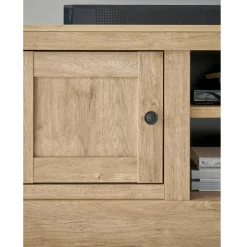 Wohnen Tv & Hifi-Möbel|Tv & Hifi-Möbel*Landhaus-TV-Lowboard in Eiche Gold - Hengas