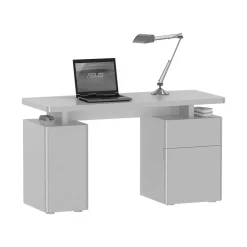 Kinder Wohnen Laptop-Tisch Eminia in Hochglanz Weiß