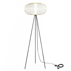 Wohnen LED Standleuchte in Messingfarben - Poro