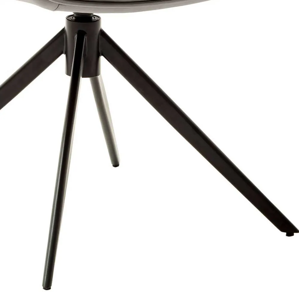 Wohnen Wohnzimmerstühle*Leder Esstischstühle in Creme - drehbar - Klimaca (2er Set)