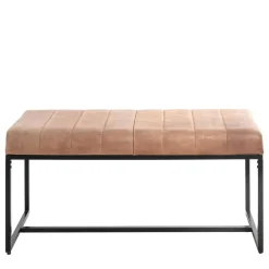 Wohnen Küchenbänke|Esszimmerbänke*Leder Polsterbank in Braun - Eccossi
