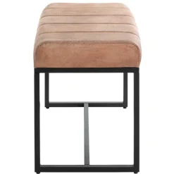 Wohnen Küchenbänke|Esszimmerbänke*Leder Polsterbank in Braun - Eccossi