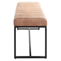 Wohnen Küchenbänke|Esszimmerbänke*Leder Polsterbank in Braun - Eccossi