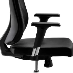 Wohnen Bürostühle*Leder Schreibtischstuhl in Schwarz - Bostaoro