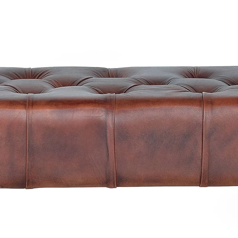 Wohnen Küchenbänke|Esszimmerbänke*Lederbank mit Knopfheftungen - Nofre