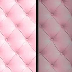 Wohnen Vintage Möbel*Leinwand Paravent in Rosa - Chesterfield - Mitalona