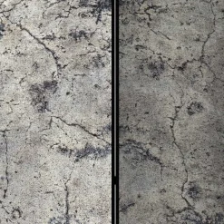 Wohnen Leinwand Paravent in Steinoptik Grau - Contessa