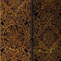 Wohnen Vintage Möbel|Paravents*Leinwand Paravent Keltische Ornamente - Graziello