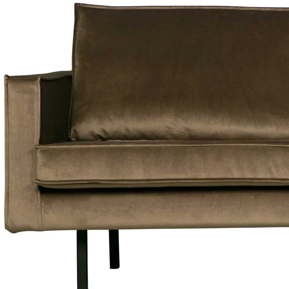 Wohnen L-Form Wohnzimmer Sofa in Taupe Samt - Museo