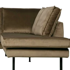 Wohnen L-Form Wohnzimmer Sofa in Taupe Samt - Museo