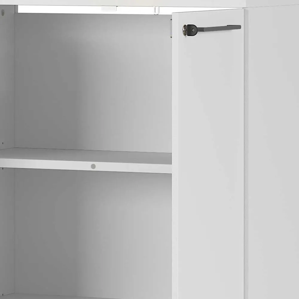 Wohnen Büroschränke*Lichtgrauer Aktenschrank 80x120x40 abschließbar - Ofledio