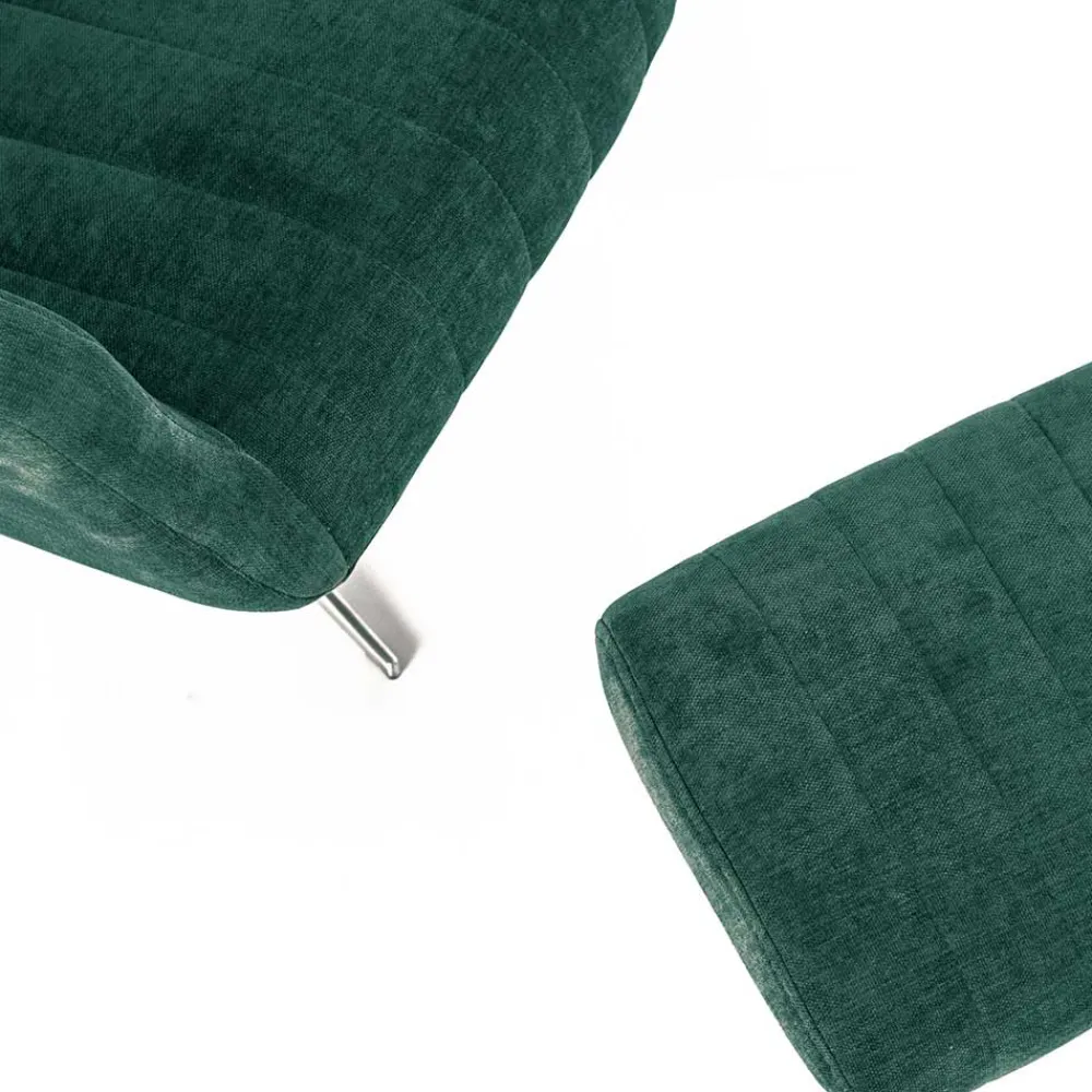 Wohnen Sessel & Hocker|Retro Möbel*Liegesessel & Hocker in Petrol Blau - Arizona (zweiteilig)