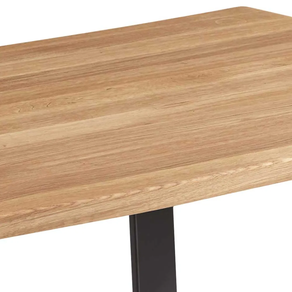 Wohnen Live Edge Esstisch aus Wildeiche & Stahl - Sympatia