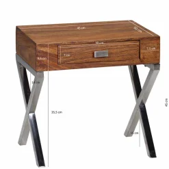 Wohnen Loft Design Nachtkonsole Jimena mit Schublade