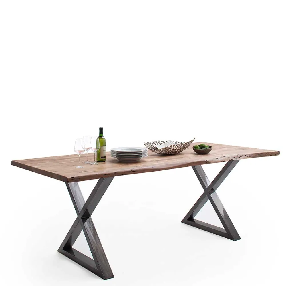 Wohnen Loft Style Esszimmertisch mit Baumkanten - Locceri