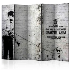 Kinder Wohnen Loft Style Paravent mit Graffiti Mauer - Jeanys