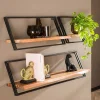 Wohnen Esszimmerregale|Regale*Loft Style Wandboard Set - Massa (dreiteilig)